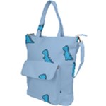 Dinosaur , Cute, Pastel, Shoulder Tote Bag