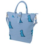 Dinosaur , Cute, Pastel, Buckle Top Tote Bag