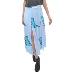 Velour Split Maxi Skirt 