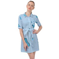 Belted Shirt Dress 