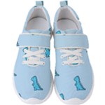 Dinosaur , Cute, Pastel, Men s Velcro Strap Shoes