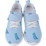 Dinosaur , Cute, Pastel, Women s Velcro Strap Shoes