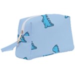 Dinosaur , Cute, Pastel, Wristlet Pouch Bag (Large)