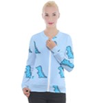 Dinosaur , Cute, Pastel, Casual Zip Up Jacket