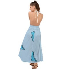 Backless Maxi Beach Dress 