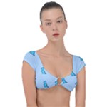 Dinosaur , Cute, Pastel, Cap Sleeve Ring Bikini Top