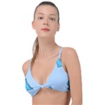 Dinosaur , Cute, Pastel, Knot Up Bikini Top