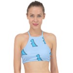 Dinosaur , Cute, Pastel, Halter Bikini Top