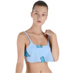 Dinosaur , Cute, Pastel, Layered Top Bikini Top 