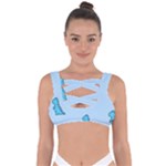 Dinosaur , Cute, Pastel, Bandaged Up Bikini Top