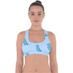 Dinosaur , Cute, Pastel, Cross Back Hipster Bikini Top 