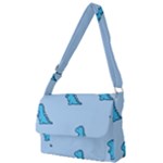 Dinosaur , Cute, Pastel, Full Print Messenger Bag (L)