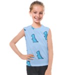 Dinosaur , Cute, Pastel, Kids  Mesh Tank Top