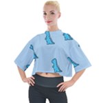 Dinosaur , Cute, Pastel, Mock Neck T-Shirt