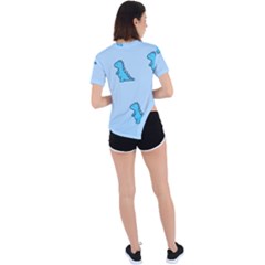 Asymmetrical Short Sleeve Sports T-Shirt 