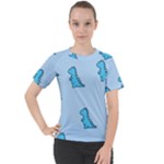 Dinosaur , Cute, Pastel, Women s Sport Raglan T-Shirt