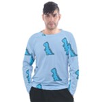 Dinosaur , Cute, Pastel, Men s Long Sleeve Raglan T-Shirt