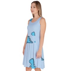 Knee Length Skater Dress With Pockets 