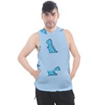 Dinosaur , Cute, Pastel, Men s Sleeveless Hoodie