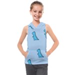 Dinosaur , Cute, Pastel, Kids  Sleeveless Hoodie