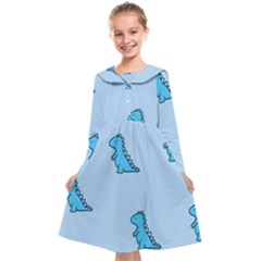 Dinosaur , Cute, Pastel, Kids  Midi Sailor Dress from ArtsNow.com