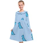 Dinosaur , Cute, Pastel, Kids  Midi Sailor Dress