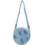 Dinosaur , Cute, Pastel, Crossbody Circle Bag