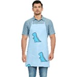 Dinosaur , Cute, Pastel, Kitchen Apron