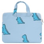 Dinosaur , Cute, Pastel, MacBook Pro 13  Double Pocket Laptop Bag