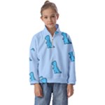 Dinosaur , Cute, Pastel, Kids  Half Zip Hoodie