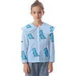 Dinosaur , Cute, Pastel, Kids  Peter Pan Collar Blouse