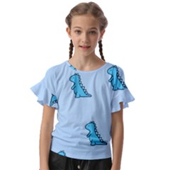 Kids  Cut Out Flutter Sleeves 