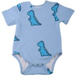 Dinosaur , Cute, Pastel, Baby Short Sleeve Bodysuit