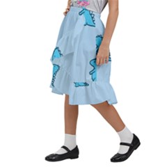 Kids  Ruffle Flared Wrap Midi Skirt 