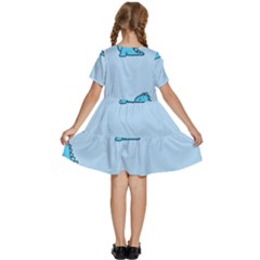 Kids  Short Sleeve Tiered Mini Dress 