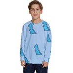 Dinosaur , Cute, Pastel, Kids  Crewneck Sweatshirt