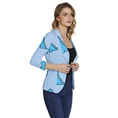 Women s One-Button 3/4 Sleeve Short Jacket 