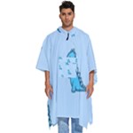 Dinosaur , Cute, Pastel, Men s Hooded Rain Ponchos