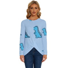 Long Sleeve Crew Neck Pullover Top 