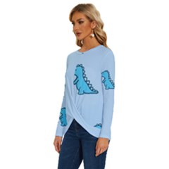 Long Sleeve Crew Neck Pullover Top 