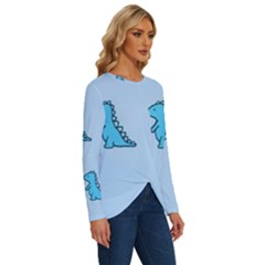 Long Sleeve Crew Neck Pullover Top 