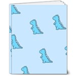 Dinosaur , Cute, Pastel, 8  x 10  Softcover Notebook