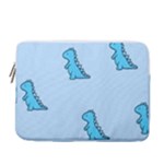 Dinosaur , Cute, Pastel, 13  Vertical Laptop Sleeve Case With Pocket