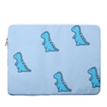 Dinosaur , Cute, Pastel, 15  Vertical Laptop Sleeve Case With Pocket