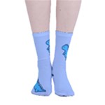 Dinosaur , Cute, Pastel, Smooth Crew Length Tube Socks