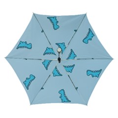 Dinosaur , Cute, Pastel, Automatic Folding Umbrella with Case (Small) from ArtsNow.com