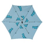 Dinosaur , Cute, Pastel, Automatic Folding Umbrella with Case (Small)