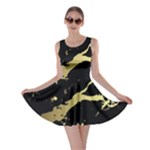 Marble Black, Kiss, Gold, Pretty Skater Dress