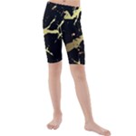 Marble Black, Kiss, Gold, Pretty Kids  Mid Length Swim Shorts