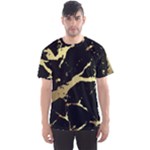 Marble Black, Kiss, Gold, Pretty Men s Sport Mesh T-Shirt